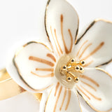 Bague fleur blanche