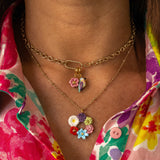 Collier couronne de fleurs