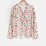 Anna cherry and hearts shirt - Cherry Chérie