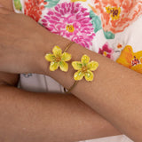 Bracelet maxi FaceToFace fleurs jaunes