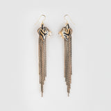 Tiger fringe earrings