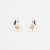 Boucles d'oreilles oiseau & fleur