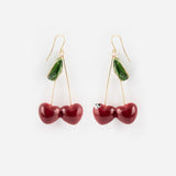 Boucles d'oreilles pendantes cerises - Chérie Cherry