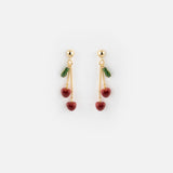 Cherry Chérie Chain Drop Earrings