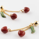 Cherry Chérie Chain Drop Earrings