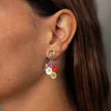 Boucles d'oreilles multifleurs