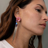 Anna's Hummingbird Earrings with Fringes