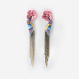 Anna's Hummingbird Earrings with Fringes