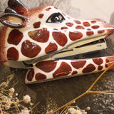 Agrafeuse girafe en porcelaine