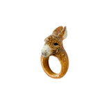 Bague âne marron