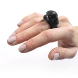 Black poodle ring