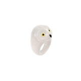 Bague chouette blanche