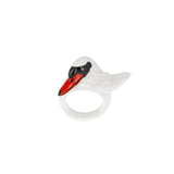 Bague cygne blanc