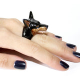 Aggressive Doberman Ring