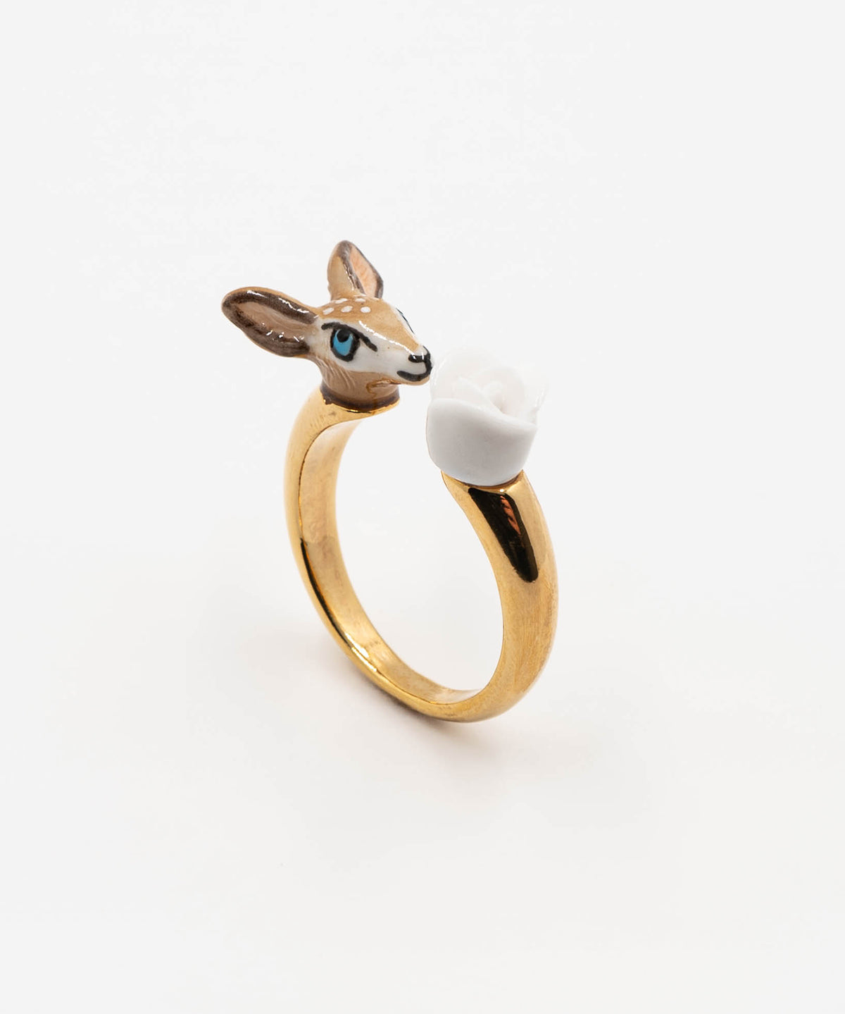 Bague FaceToFace biche & fleur