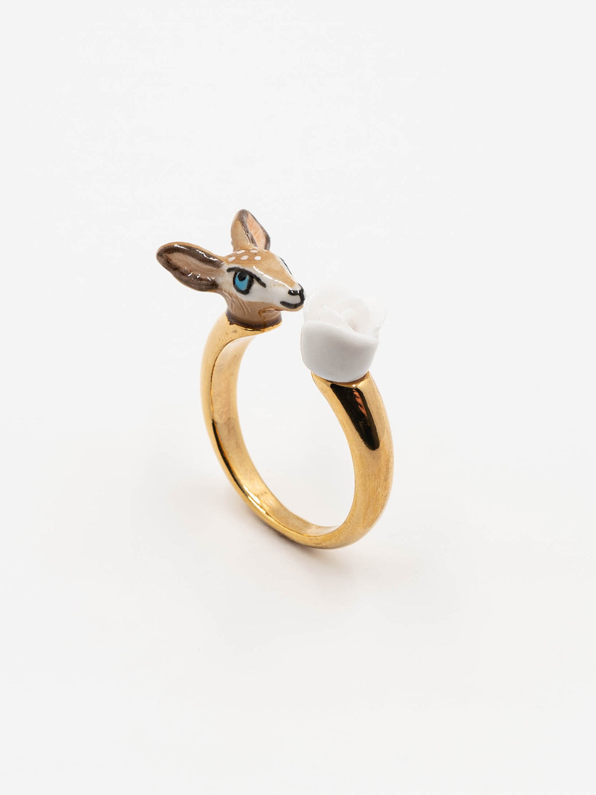 Bague FaceToFace biche & fleur