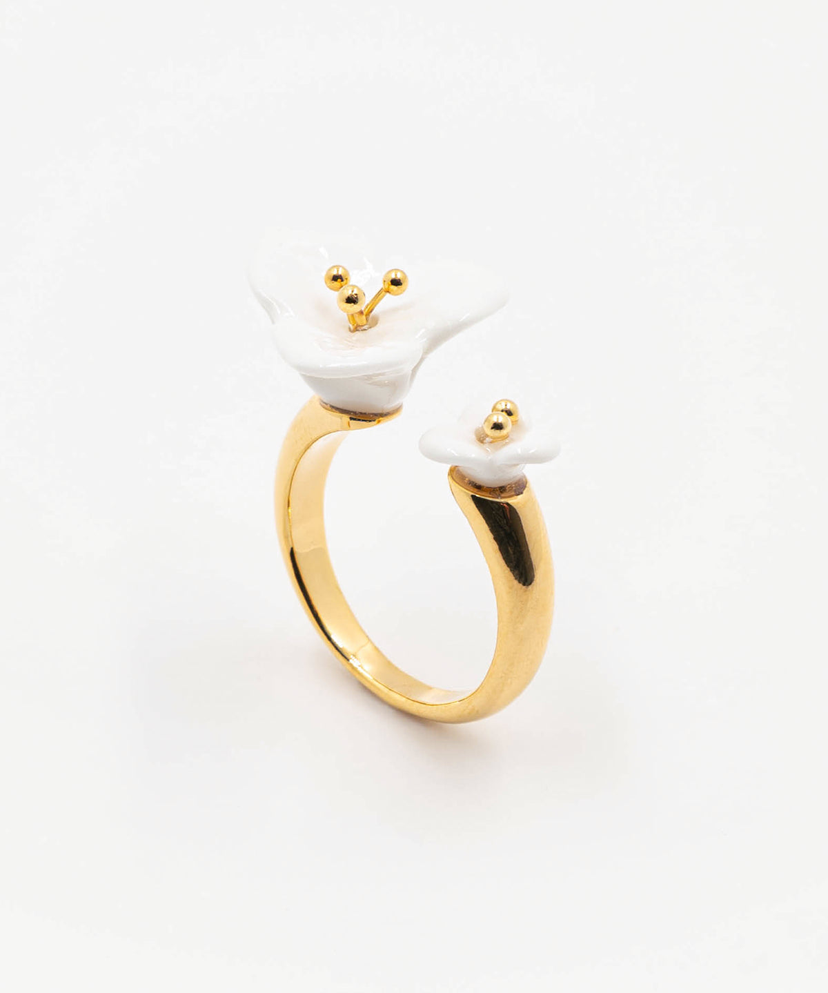 Bague FaceToFace bougainvillier blanc