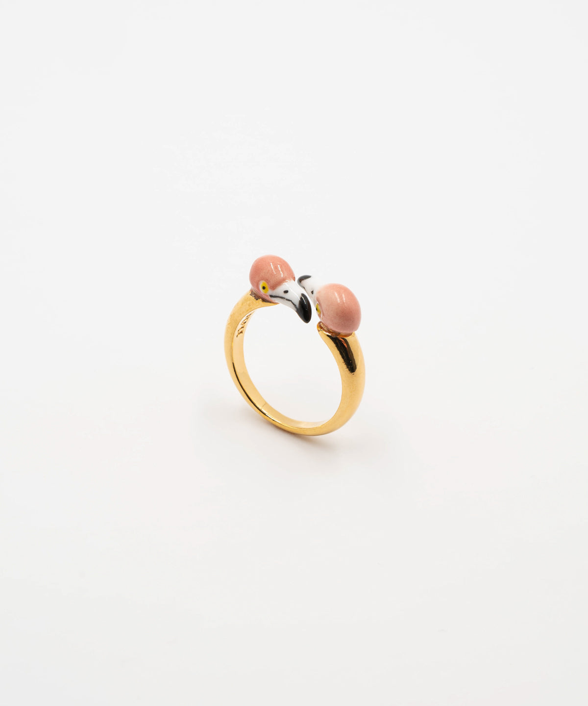 Bague FaceToFace flamant rose