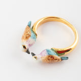 Bague FaceToFace oiseau rollier