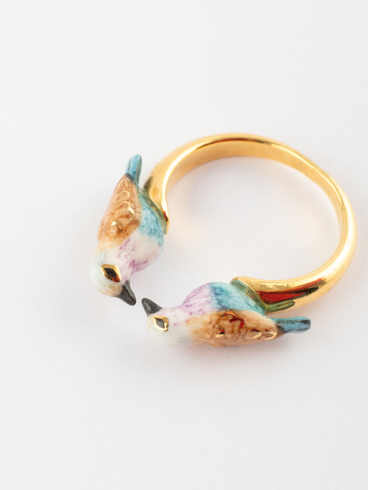 Bague FaceToFace oiseau rollier