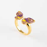 Bague FaceToFace papillon violet