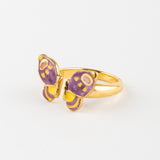 Bague FaceToFace papillon violet