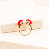 Bague FaceToFace perroquet rouge