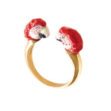 Bague FaceToFace perroquet rouge