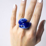 Bague homard bleu