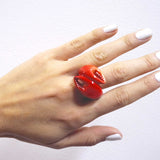 Bague homard rouge