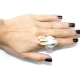 White rabbit ring