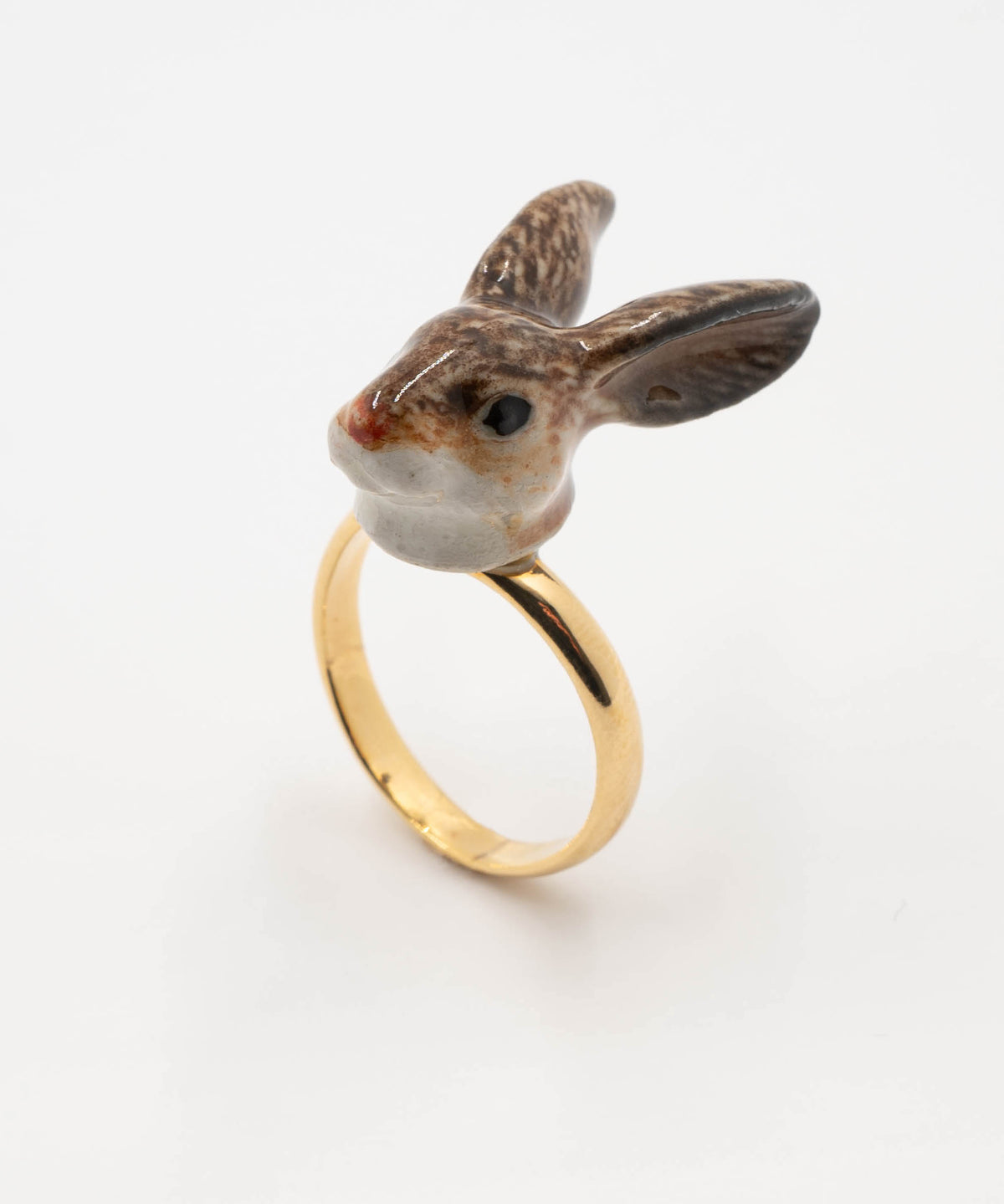 Bague lapin brun