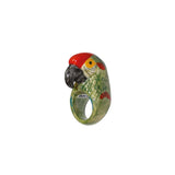 Green parrot ring