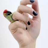 Green parrot ring