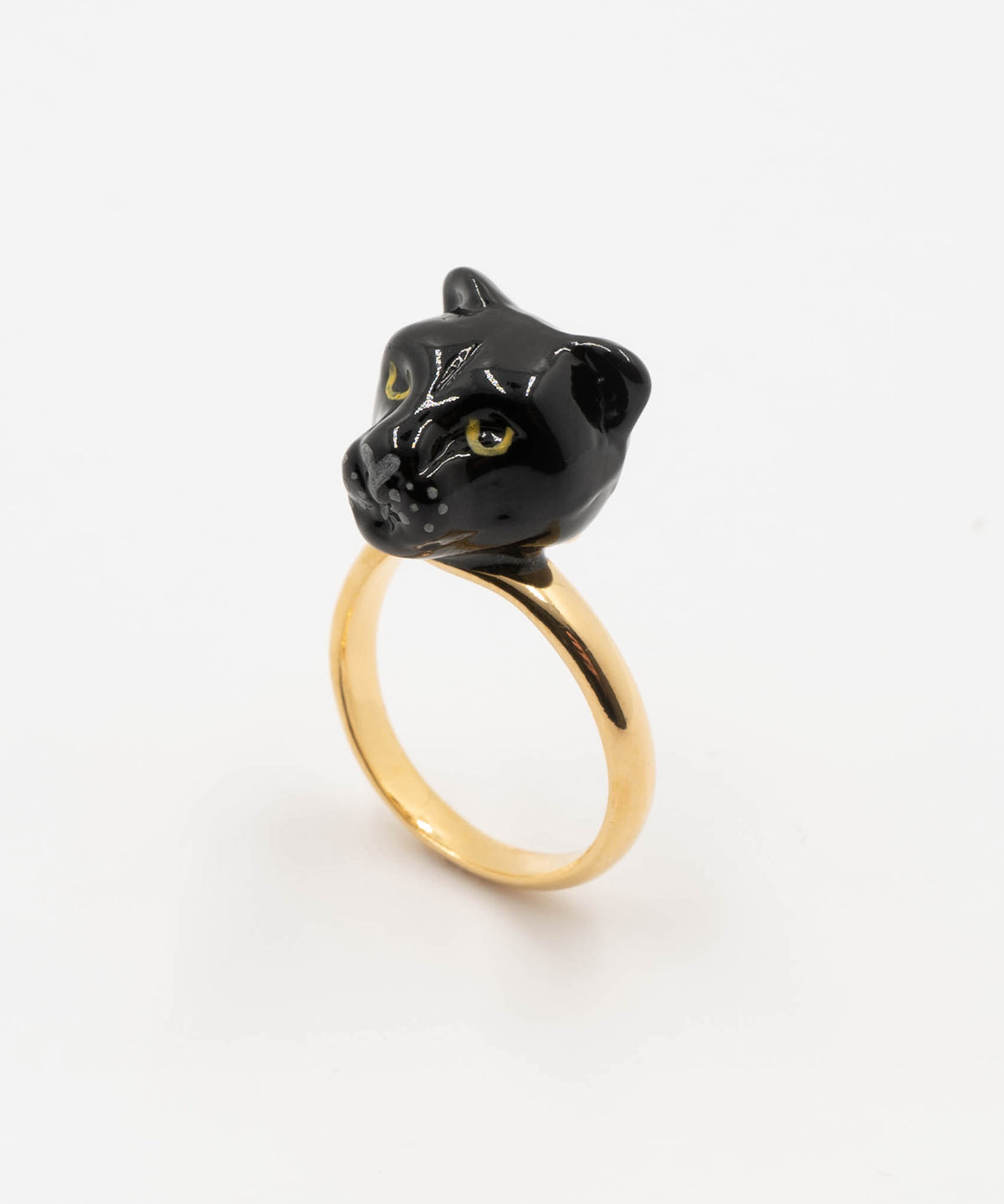 Bague tête de panthère noire