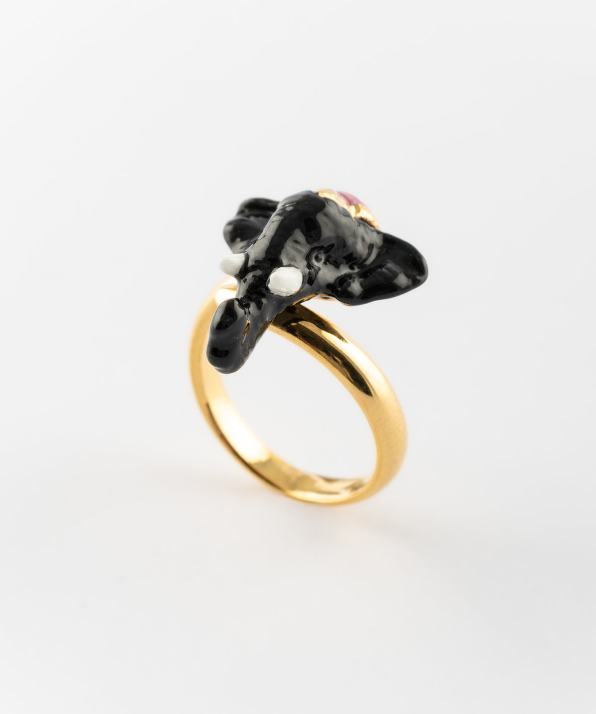 Bague tête éléphant d'Asie