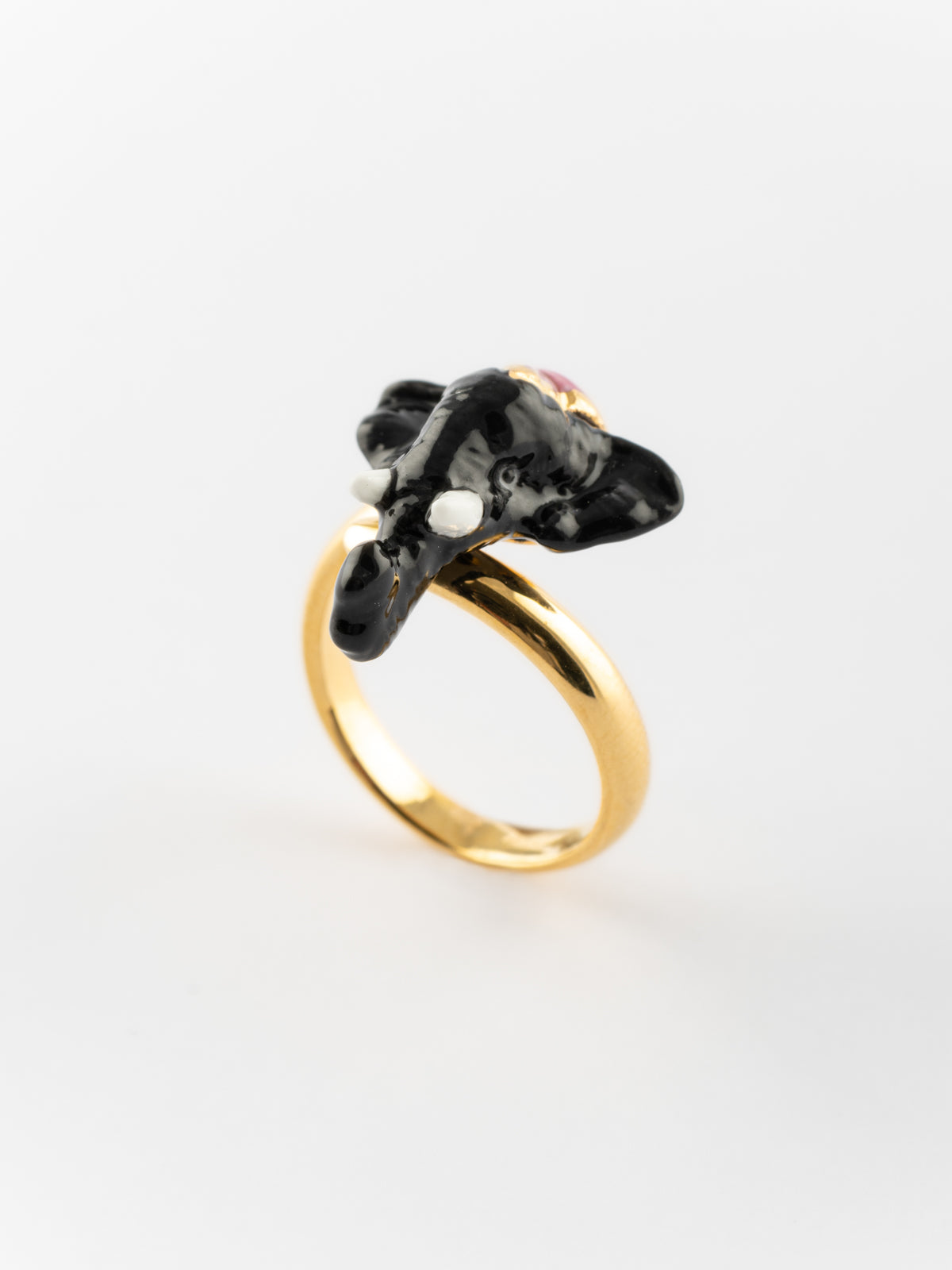 Bague tête éléphant d'Asie