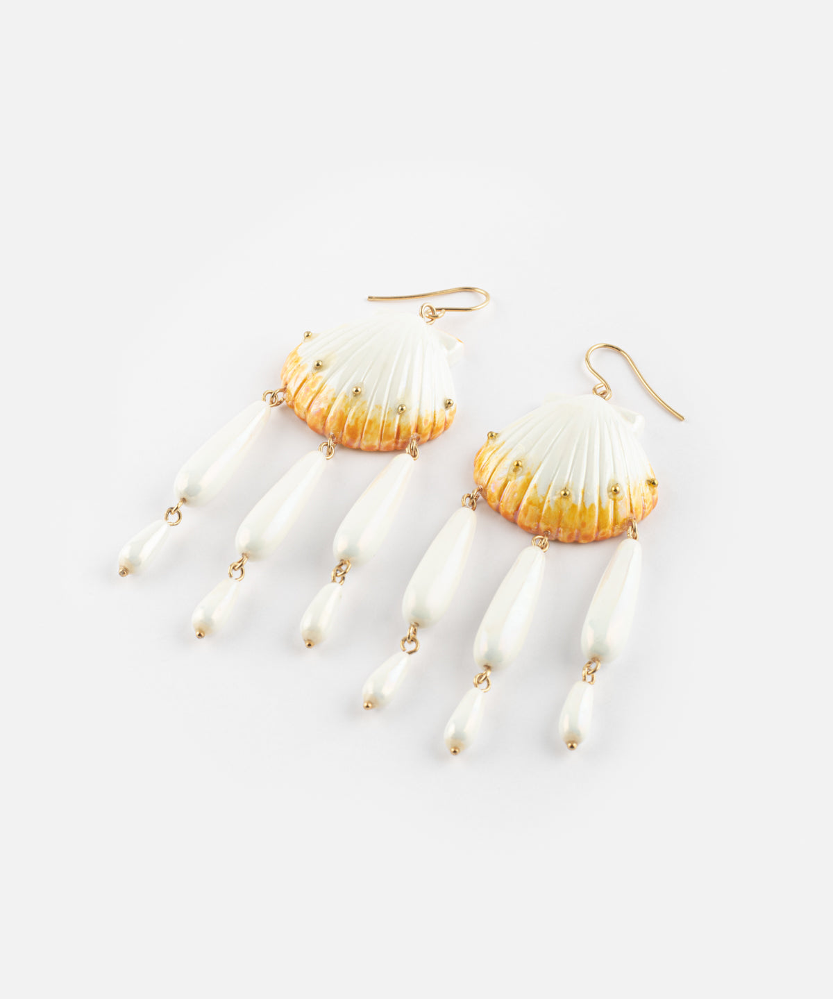 Boucles d'oreilles coquillage & gouttes