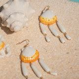 Boucles d'oreilles coquillage & gouttes