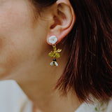 Boucles d'oreilles fleur et abeille nach