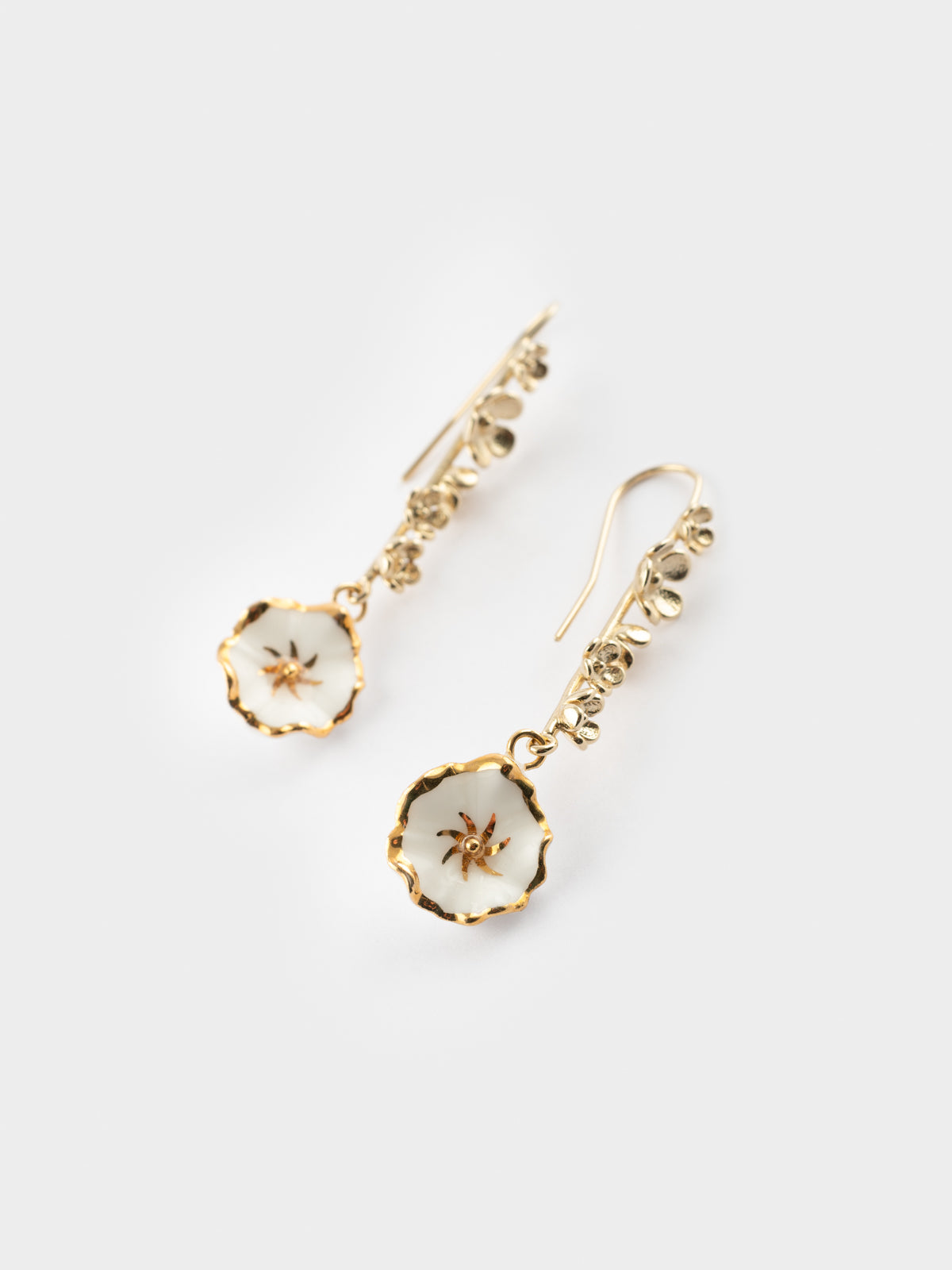 Boucles d'oreilles fleur des neiges - Arctique