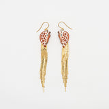 Boucles d'oreilles girafe à franges