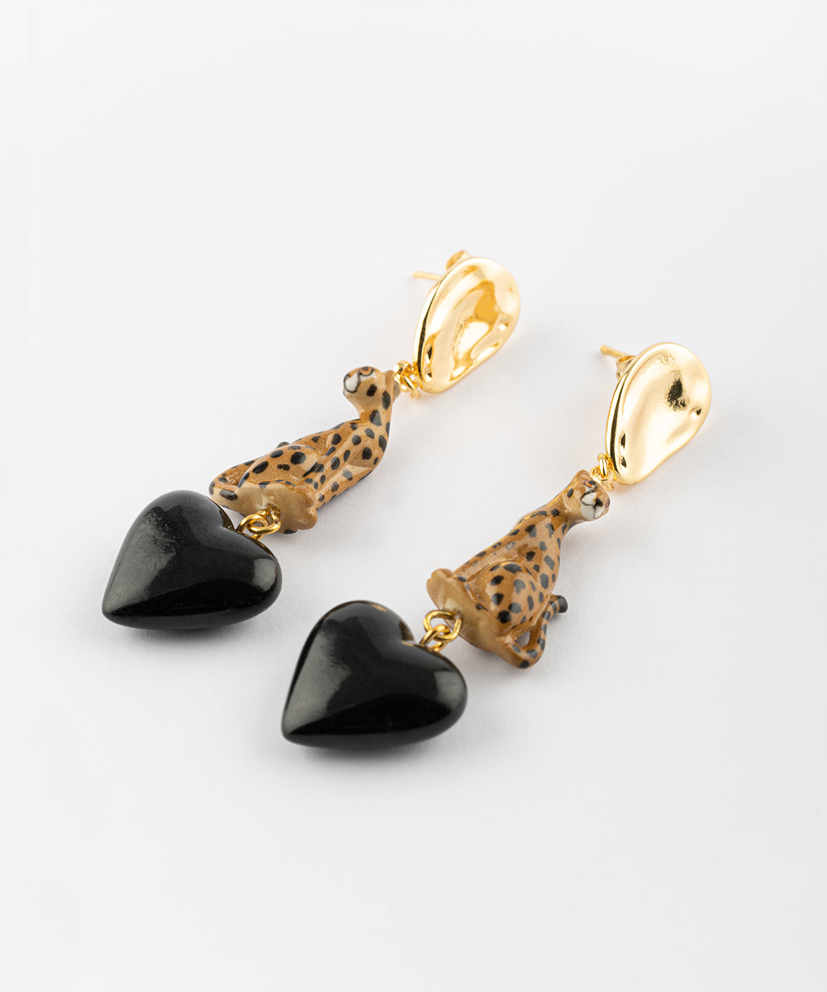 Boucles d'oreilles guépard - Premier amour