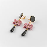 Boucles d'oreilles orchidée