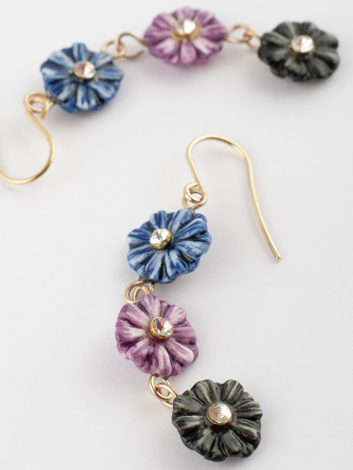 Boucles d'oreilles pendantes petits chardons