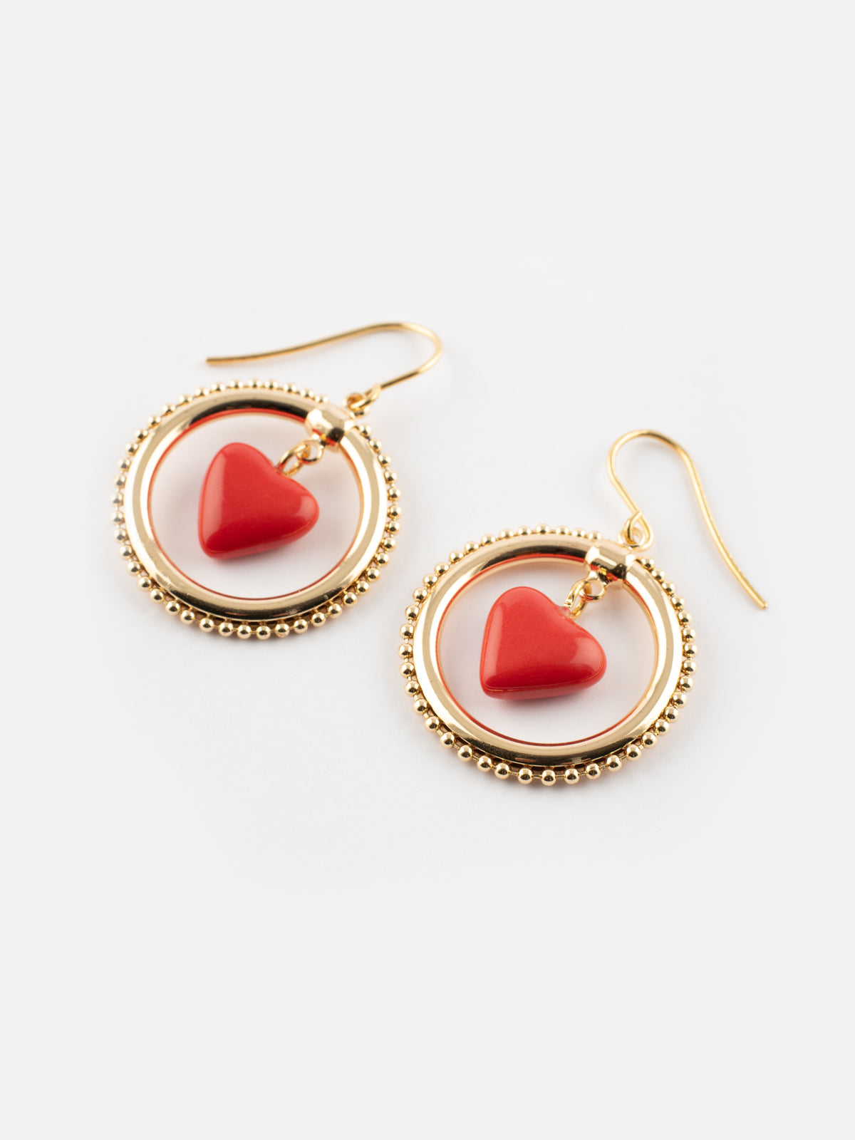 Boucles d'oreilles rondes - Premier amour