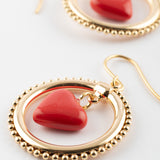 Boucles d'oreilles rondes - Premier amour