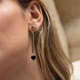 Boucles d'oreilles strass - Premier amour