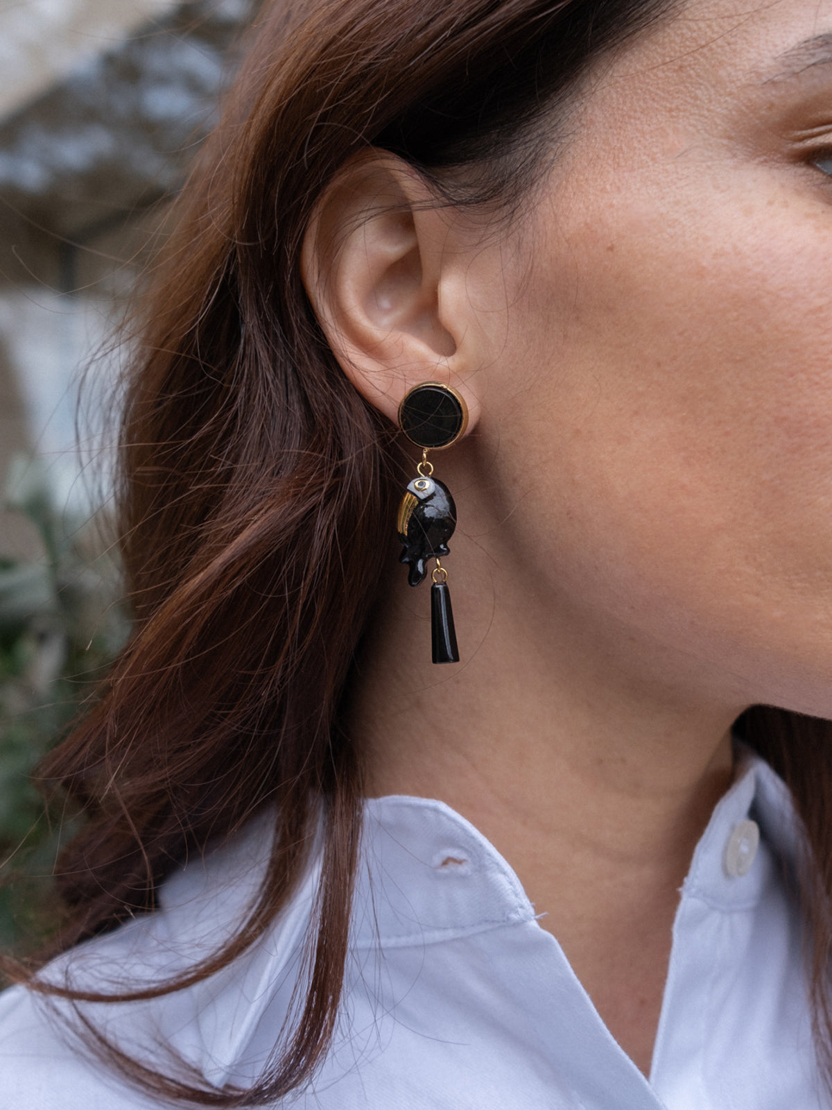 Boucles d'oreilles toucan