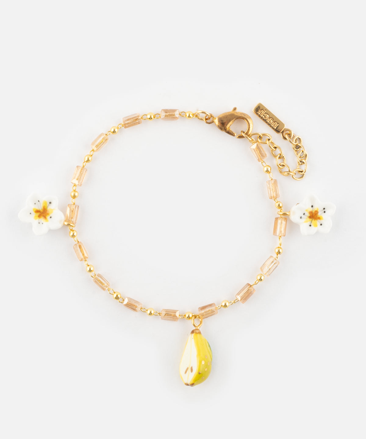 Bracelet fleur de poirier & poire